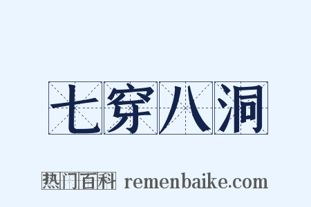 七穿八洞是什么意思的图片
